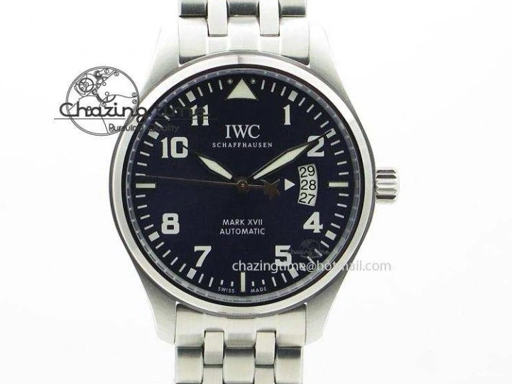 MIROTIME 0723 Affordable Mark XVII IW326501 FKF 1:1 Best Edition Black Dial on Black Leather Strap 7131